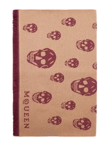 Alexander McQueen Frayed Wool-jacquard Scarf | Thumbnail 1 Alexander McQueen Frayed Wool-jacquard Scarf | Thumbnail 1
