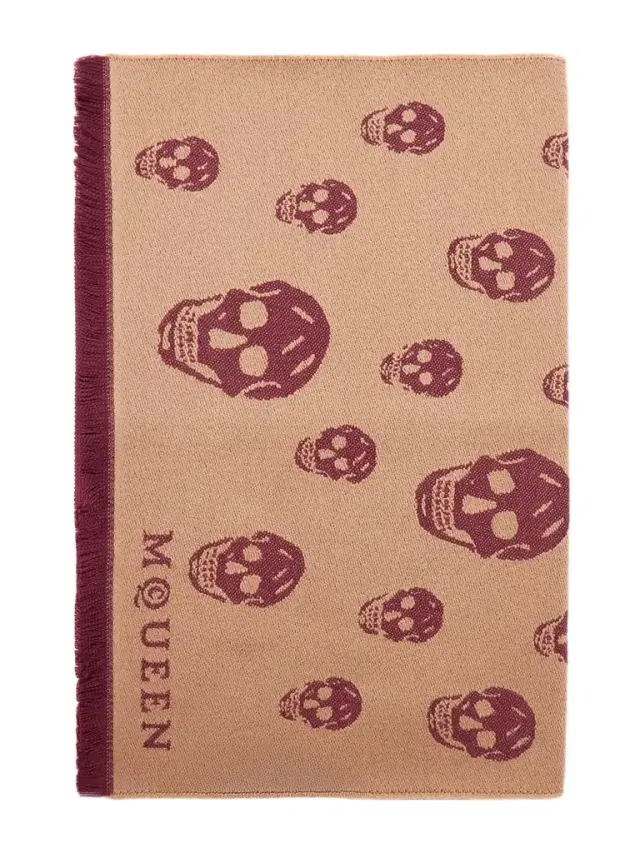 Frayed Wool-jacquard Scarf