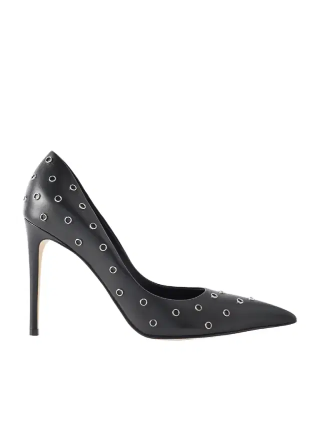 Embellished Leather Pumps