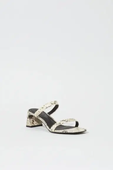 Simkhai Clara Snake Leather Block Heel | Thumbnail 2