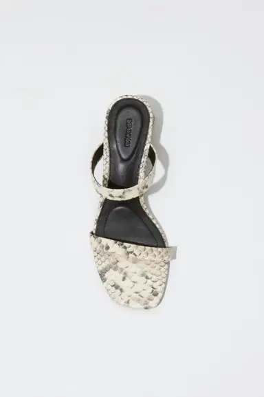 Simkhai Clara Snake Leather Block Heel | Thumbnail 3