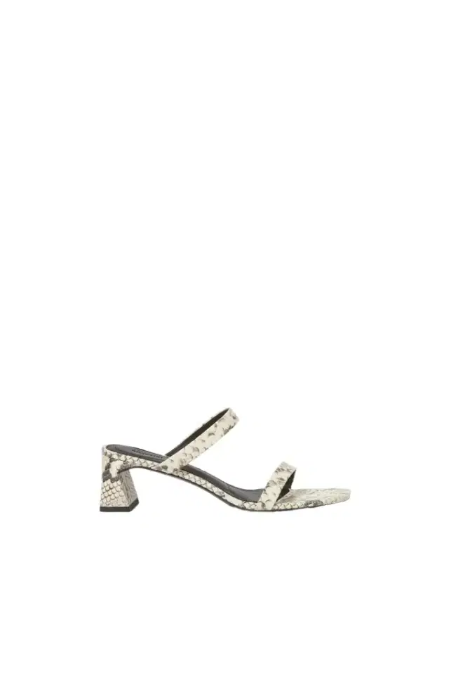 Simkhai Clara Snake Leather Block Heel