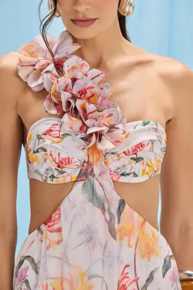 PatBo HONEY FLOWER FLOWER APPLIQUE BEACH DRESS | Thumbnail 2