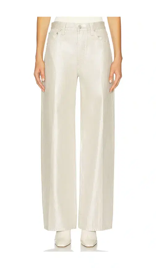Pistola Tate High Rise Bowed Wide Jeans
