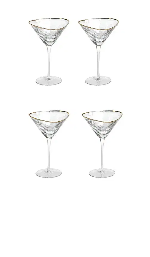 The Favorites Aperitivo Triangular Martini Glasses Set Of 4