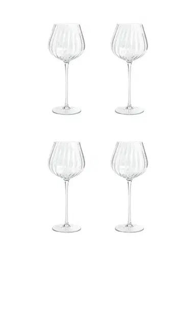 The Favorites Madeleine Optic Red Wine Glasses Set Of 4 | Thumbnail 1 The Favorites Madeleine Optic Red Wine Glasses Set Of 4 | Thumbnail 1