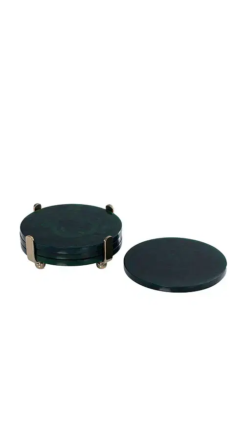 Spiga Set Of 4 Coasters On Stand