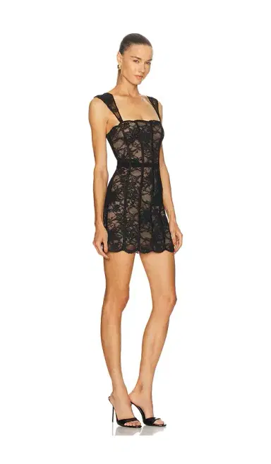 LOBA Lucie Lace Mini Dress | Thumbnail 2