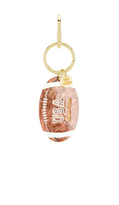 Solar Eclipse Hand-Painted Vintage Football Bag Charm | Thumbnail 1 Solar Eclipse Hand-Painted Vintage Football Bag Charm | Thumbnail 1