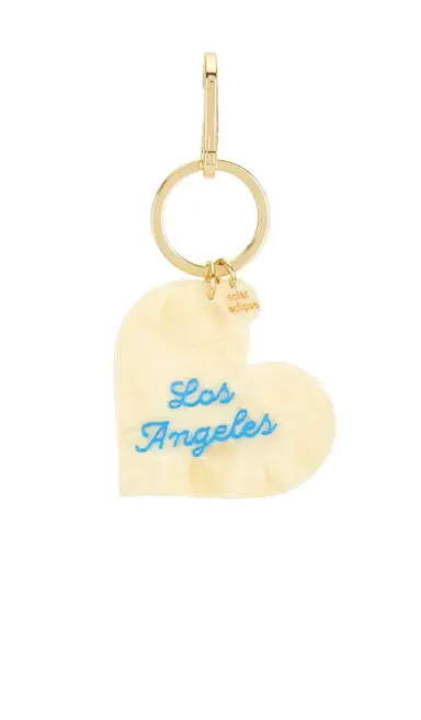 Solar Eclipse x Revolve Hand-Painted Los Angeles Heart Bag Charm + Keychain | Thumbnail 1