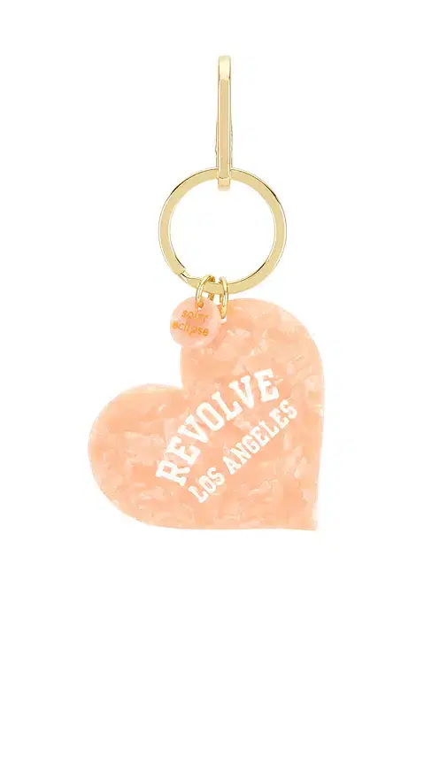 Solar Eclipse x Revolve Hand-Painted Los Angeles Collegiate Heart Bag Charm + Keychain