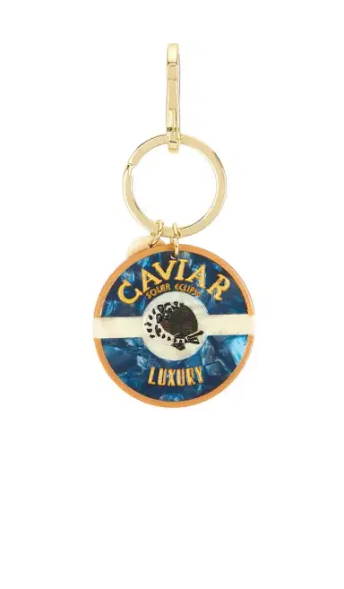 Solar Eclipse Hand-Painted Caviar Bag Charm + Keychain | Thumbnail 2 Solar Eclipse Hand-Painted Caviar Bag Charm + Keychain | Thumbnail 2
