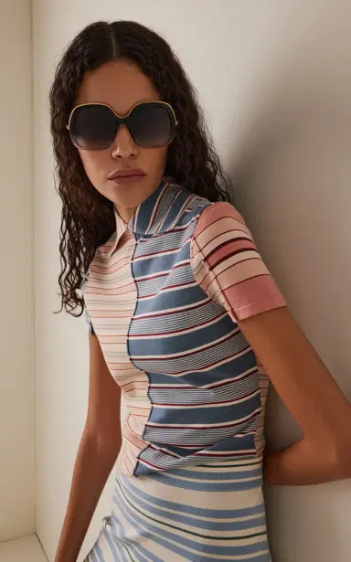 Chloé Leia Square-Frame Acetate Sunglasses | Thumbnail 2