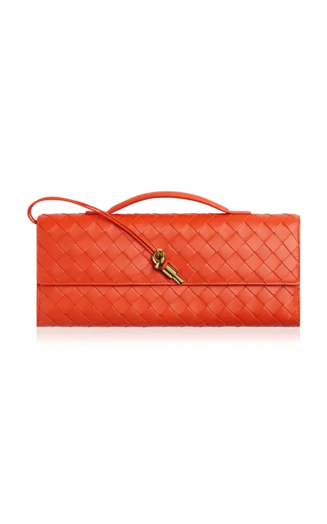Andiamo Intrecciato Leather Clutch