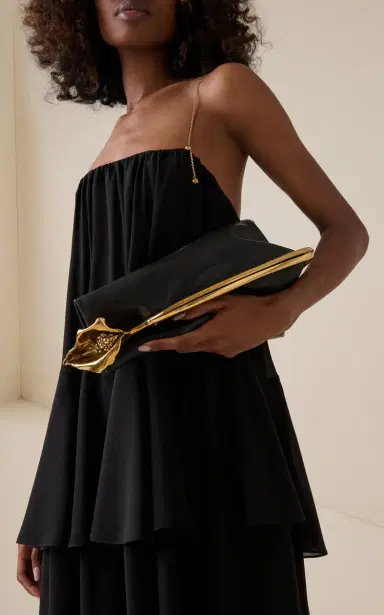 Chloé Eden Treasures Gold-Accent Leather Clutch | Thumbnail 2 Chloé Eden Treasures Gold-Accent Leather Clutch | Thumbnail 2