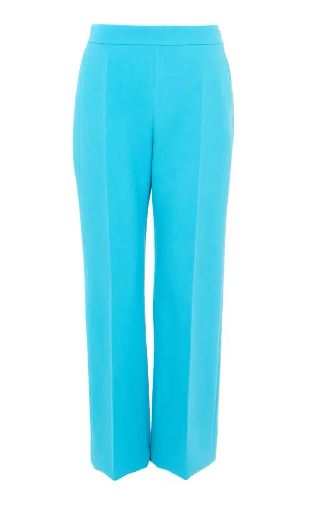 Chloé Straight-Leg Wool Crepe Trousers