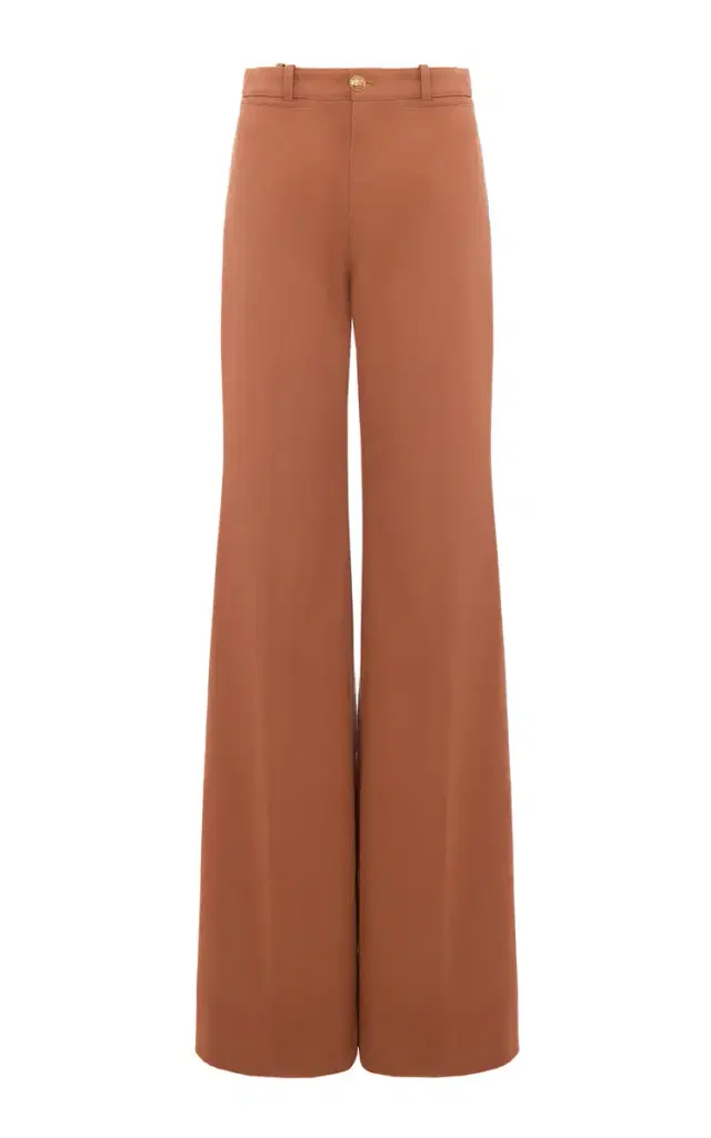 Organic Cotton Canvas Wide-Leg Trousers
