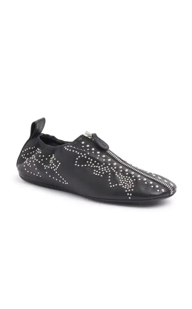 Chloé Susan Studded Leather Flats