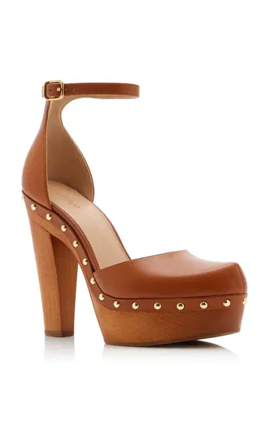 Chloé Lola Studded Leather Platform Sandals | Thumbnail 4