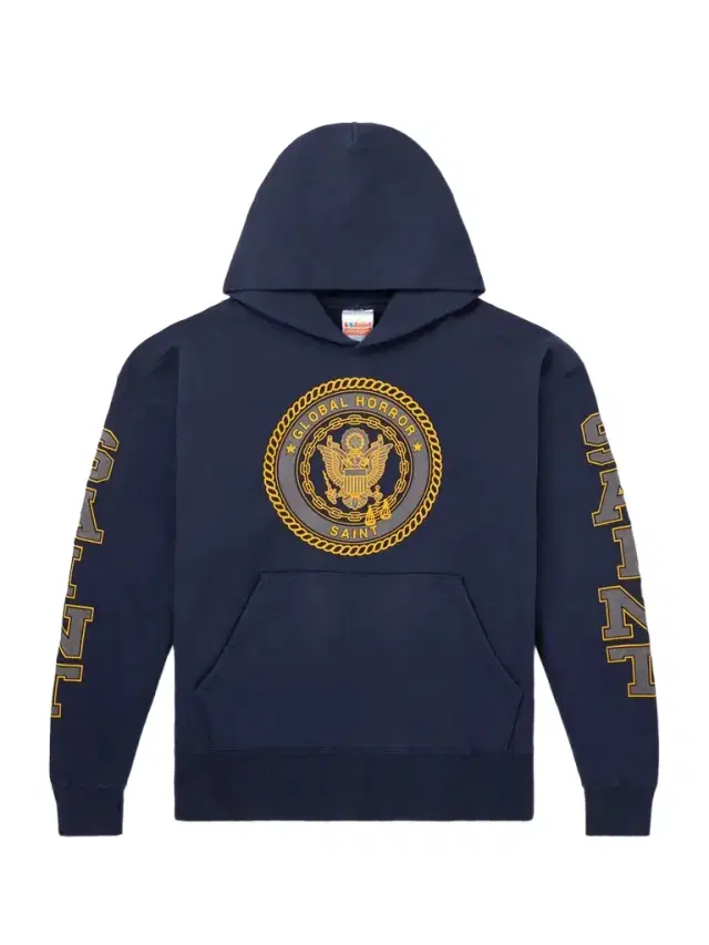 Saint College Printed Cotton Hoodie - Men