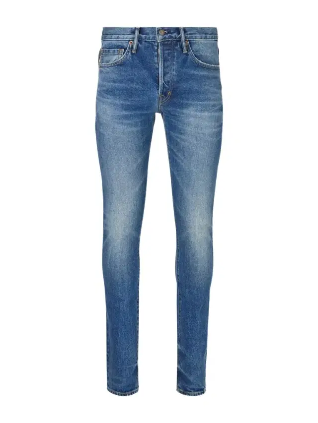Slim-Fit Straight-Leg Selvedge Stretch Jeans - Men