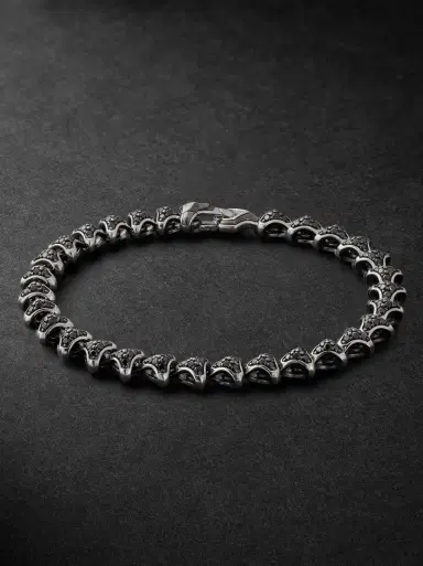 David Yurman Armory Sterling Silver Diamond Bracelet - Men | Thumbnail 1 David Yurman Armory Sterling Silver Diamond Bracelet - Men | Thumbnail 1