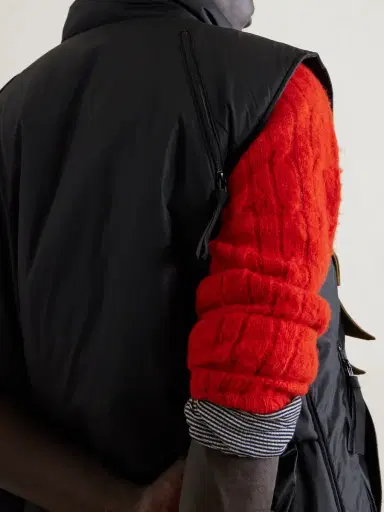 KAPITAL Zepher Suede-Trimmed Shell Gilet - Men | Thumbnail 5