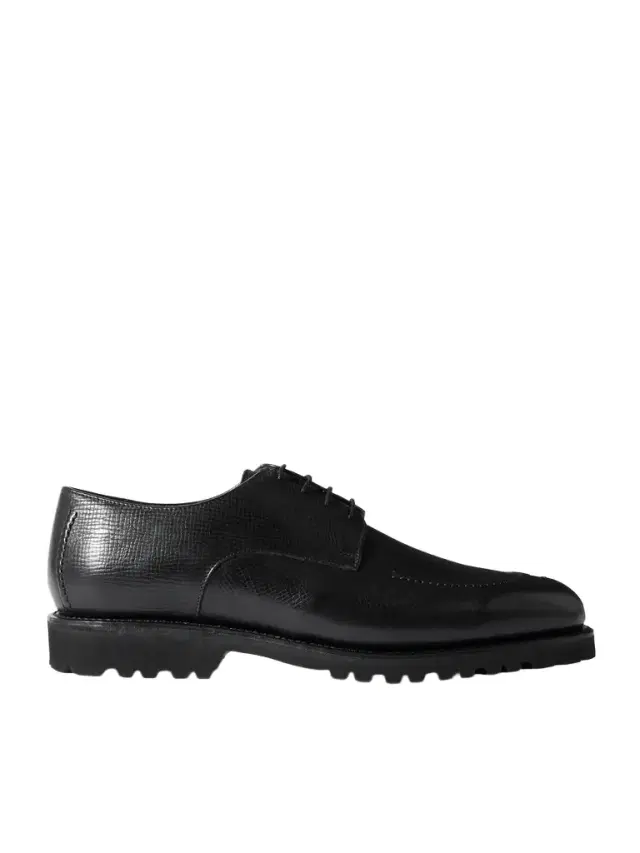 M32 Split-Toe Cross-Grain Leather Derby Shoes - Men