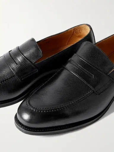 Majordome M08 Cross-Grain Leather Penny Loafers - Men | Thumbnail 5