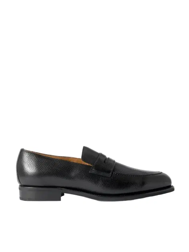 M08 Cross-Grain Leather Penny Loafers - Men