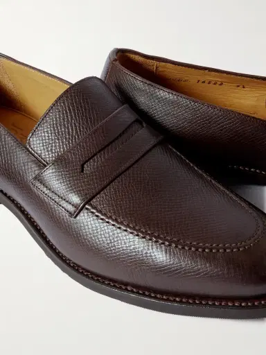Majordome M08 Cross-Grain Leather Penny Loafers - Men | Thumbnail 5