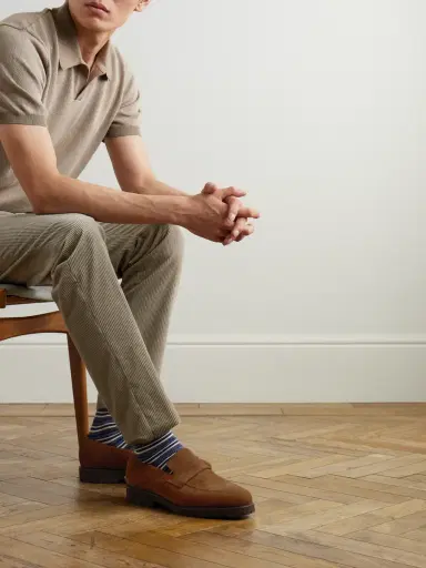 Majordome M08 Suede Penny Loafers - Men | Thumbnail 2 Majordome M08 Suede Penny Loafers - Men | Thumbnail 2