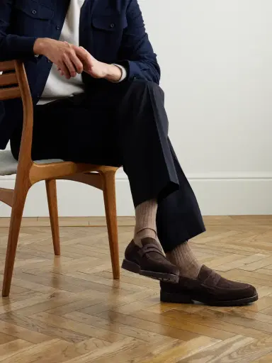Majordome M08 Suede Penny Loafers - Men | Thumbnail 2 Majordome M08 Suede Penny Loafers - Men | Thumbnail 2