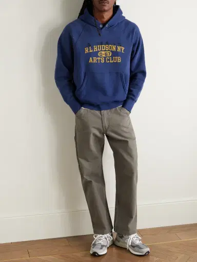 Polo Ralph Lauren Printed Cotton-Blend Jersey Hoodie - Men | Thumbnail 2 Polo Ralph Lauren Printed Cotton-Blend Jersey Hoodie - Men | Thumbnail 2