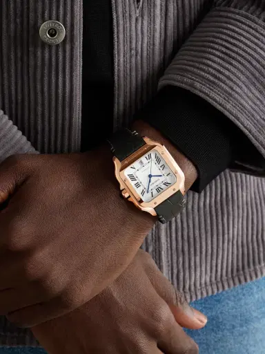 Cartier Santos de Large Automatic 39.8mm Interchangeable 18-Karat Gold and Alligator Watch, Ref. No. WGSA0019 - Men | Thumbnail 2 Cartier Santos de Large Automatic 39.8mm Interchangeable 18-Karat Gold and Alligator Watch, Ref. No. WGSA0019 - Men | Thumbnail 2