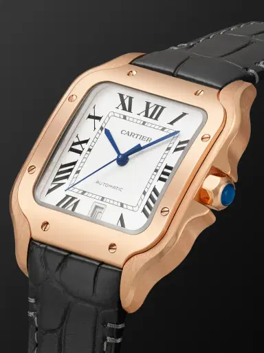 Cartier Santos de Large Automatic 39.8mm Interchangeable 18-Karat Gold and Alligator Watch, Ref. No. WGSA0019 - Men | Thumbnail 3 Cartier Santos de Large Automatic 39.8mm Interchangeable 18-Karat Gold and Alligator Watch, Ref. No. WGSA0019 - Men | Thumbnail 3