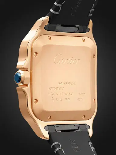 Cartier Santos de Large Automatic 39.8mm Interchangeable 18-Karat Gold and Alligator Watch, Ref. No. WGSA0019 - Men | Thumbnail 4 Cartier Santos de Large Automatic 39.8mm Interchangeable 18-Karat Gold and Alligator Watch, Ref. No. WGSA0019 - Men | Thumbnail 4