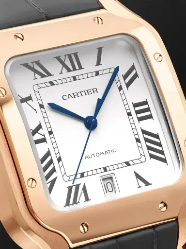 Cartier Santos de Large Automatic 39.8mm Interchangeable 18-Karat Gold and Alligator Watch, Ref. No. WGSA0019 - Men | Thumbnail 5 Cartier Santos de Large Automatic 39.8mm Interchangeable 18-Karat Gold and Alligator Watch, Ref. No. WGSA0019 - Men | Thumbnail 5