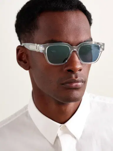 DIOR Eyewear Dior Oblique S1I Transparent Square Acetate Sunglasses - Men | Thumbnail 2 DIOR Eyewear Dior Oblique S1I Transparent Square Acetate Sunglasses - Men | Thumbnail 2