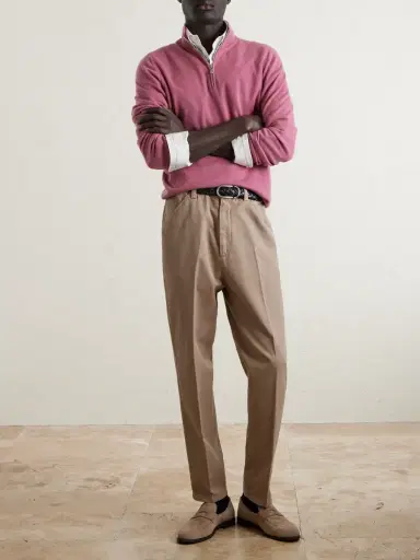 Brunello Cucinelli Cashmere Half-Zip Sweater - Men | Thumbnail 2 Brunello Cucinelli Cashmere Half-Zip Sweater - Men | Thumbnail 2