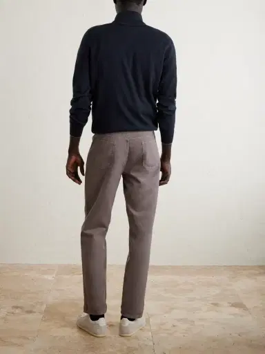 Brunello Cucinelli Contrast-Tipped Cashmere Half-Zip Sweater - Men | Thumbnail 4 Brunello Cucinelli Contrast-Tipped Cashmere Half-Zip Sweater - Men | Thumbnail 4
