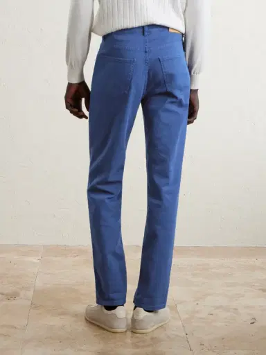 Brunello Cucinelli Slim-Fit Straight-Leg Logo-Embroidered Jeans - Men | Thumbnail 4