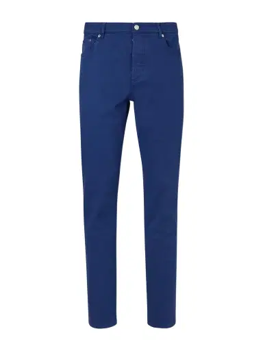 Brunello Cucinelli Slim-Fit Straight-Leg Logo-Embroidered Jeans - Men | Thumbnail 1