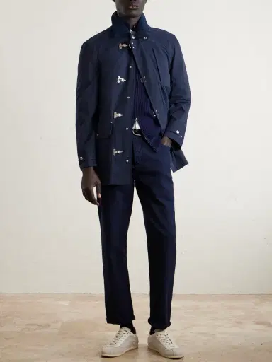 Brunello Cucinelli Corduroy-Trimmed Cotton-Blend Field Jacket - Men | Thumbnail 2 Brunello Cucinelli Corduroy-Trimmed Cotton-Blend Field Jacket - Men | Thumbnail 2