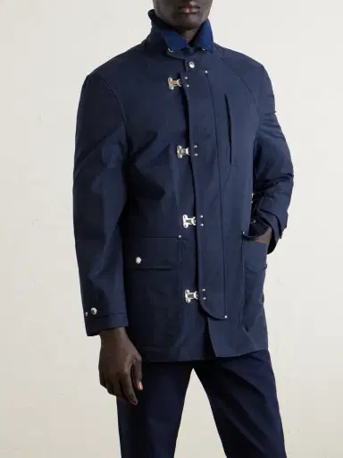 Brunello Cucinelli Corduroy-Trimmed Cotton-Blend Field Jacket - Men | Thumbnail 3 Brunello Cucinelli Corduroy-Trimmed Cotton-Blend Field Jacket - Men | Thumbnail 3