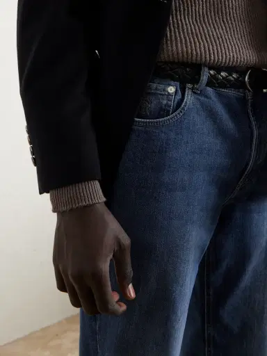 Brunello Cucinelli Slim-Fit Straight-Leg Logo-Embroidered Jeans - Men | Thumbnail 6 Brunello Cucinelli Slim-Fit Straight-Leg Logo-Embroidered Jeans - Men | Thumbnail 6
