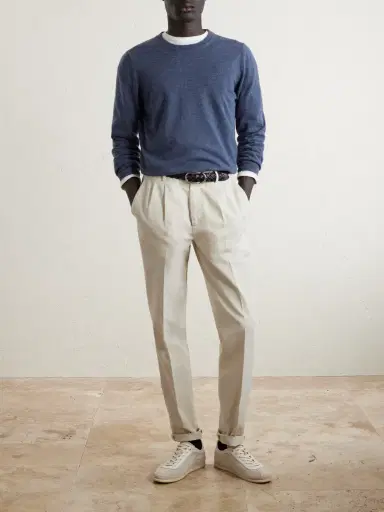 Brunello Cucinelli Slim-Fit Cashmere Sweater - Men | Thumbnail 2 Brunello Cucinelli Slim-Fit Cashmere Sweater - Men | Thumbnail 2