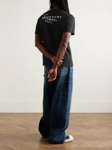 Givenchy Logo-Print Cotton-Jersey T-Shirt - Men | Thumbnail 2 Givenchy Logo-Print Cotton-Jersey T-Shirt - Men | Thumbnail 2