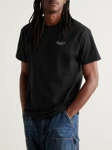 Givenchy Logo-Print Cotton-Jersey T-Shirt - Men | Thumbnail 3 Givenchy Logo-Print Cotton-Jersey T-Shirt - Men | Thumbnail 3