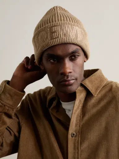 Loewe Logo-Embroidered Ribbed Wool Beanie - Men | Thumbnail 2